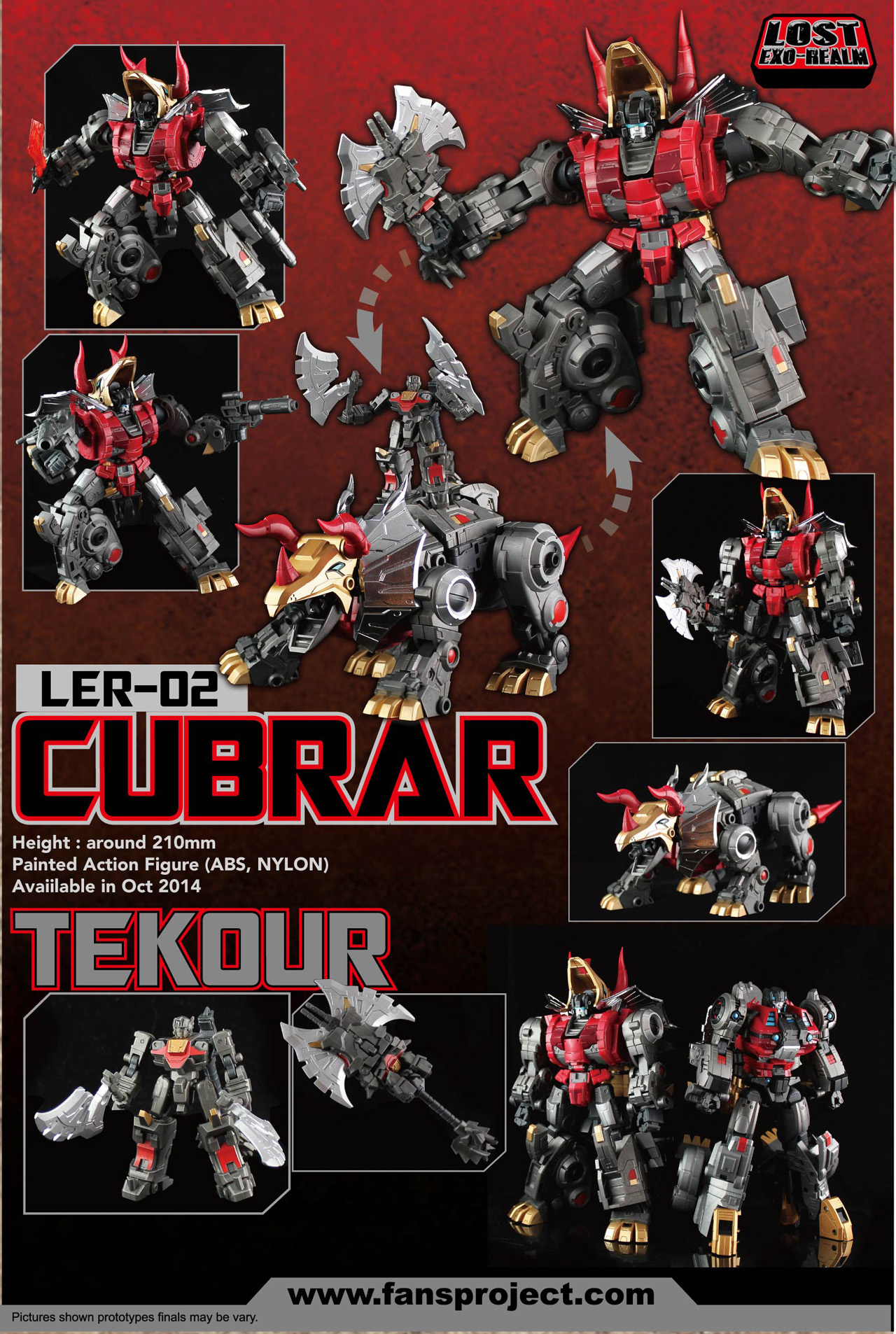 トランスフォーマー LER-02 LOST EXO-REALM More Images Fansproject Lost Exo Realm LER-02 Cubrar and